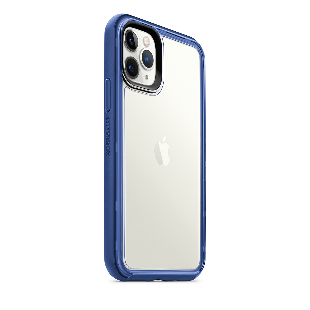 Чехол для Apple iPhone 11 тёмно синий/прозрачный